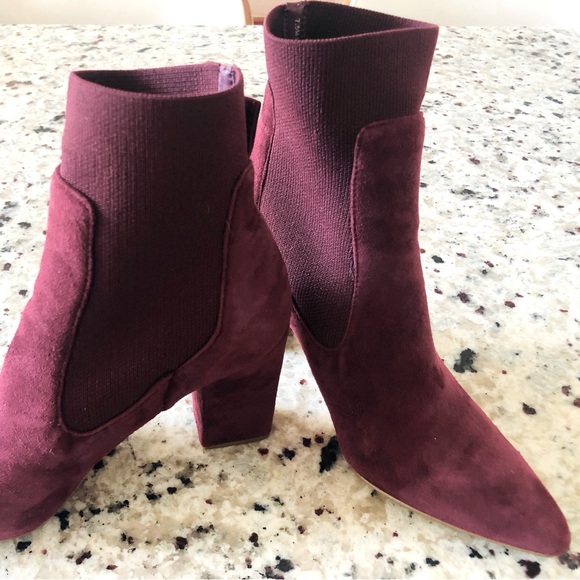 STEVE MADDEN RICHTER BOOTIE - 7.5 MAROON - Picture 4 of 7